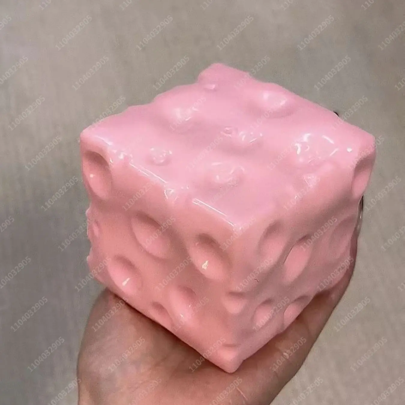Cheese Shaped Squishy Stress Ball - Hand-Filled, Shapeable Non-Bounce Squeeze Toy for Squishy Sensory Play, Oddly Satisfying Anxiety Fidget Stress Relief, Neurodivergent Kids, Christmas Gift