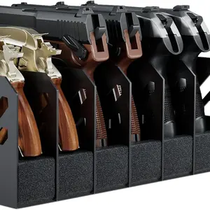 BlackSmith Foam Pistol Rack for safe Cabinet Accessories Storage Rack Revolver Stand(6-Slots)