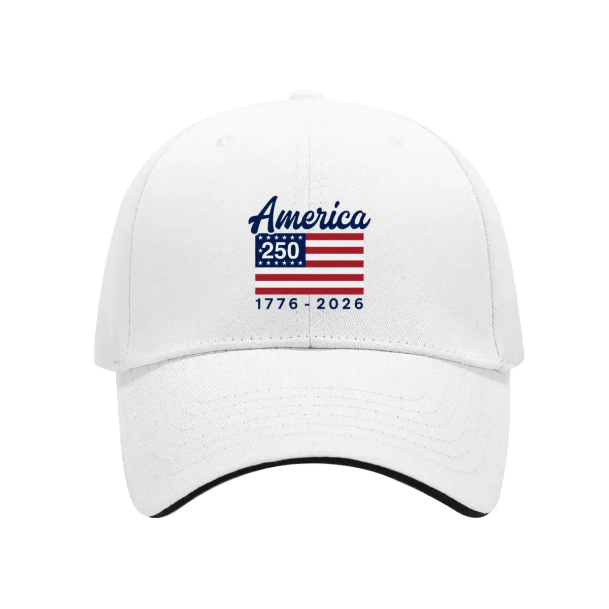 America 250th Anniversary 1776-2026 Patriotic Baseball Cap | Polyester USA Independence Day Hat with Fast Shipping