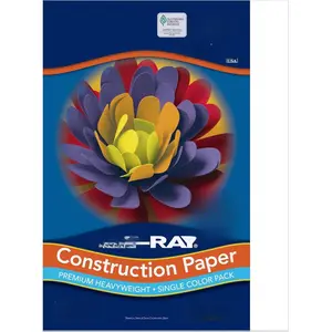Pacon Tru-Ray Heavyweight Construction Paper, White, 9" x 12", 50 Sheets