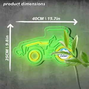 Tractor Neon Sign, LED Tractor Night Light for Room Decor, Wall Decoration Gifts for Kids Teen Boys Man