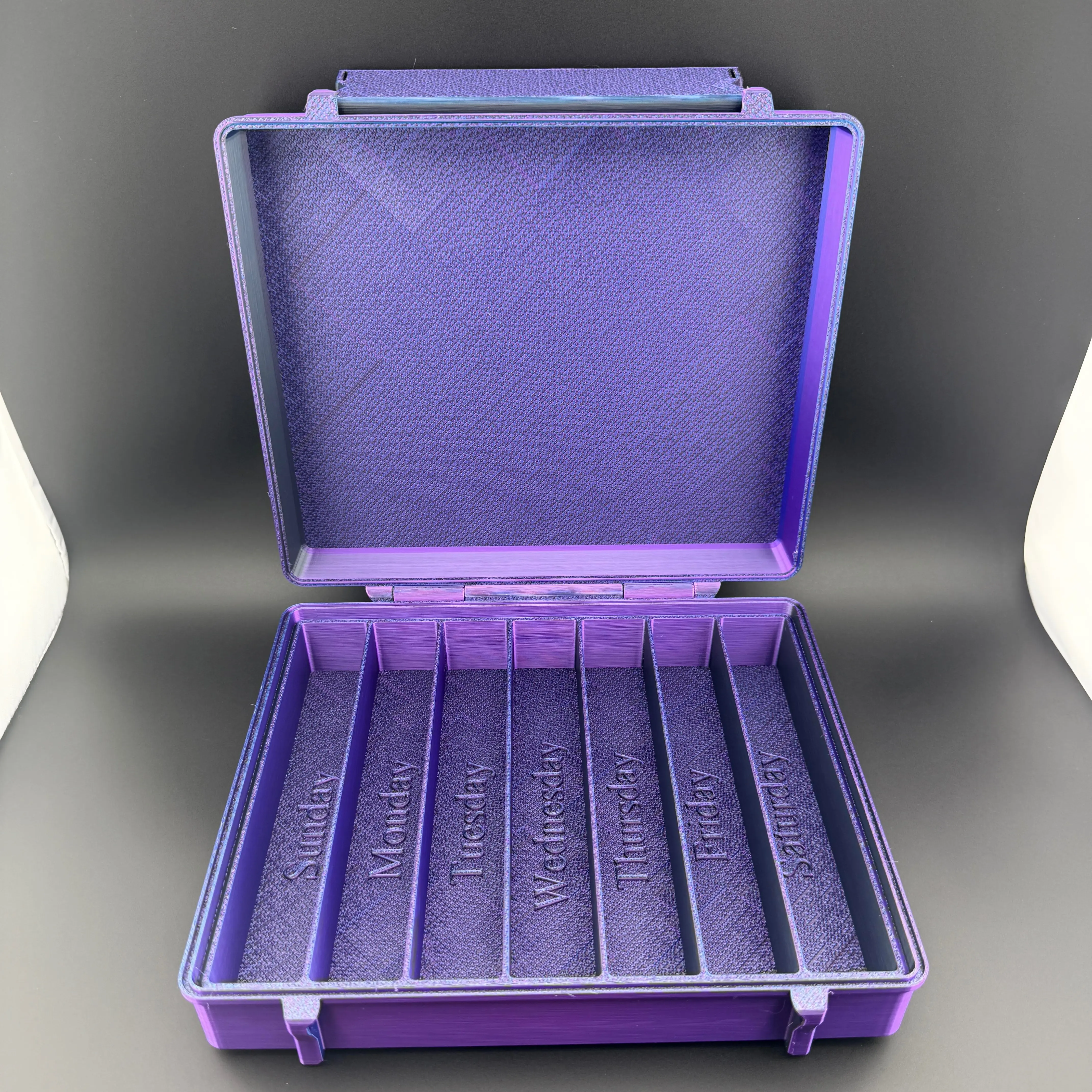 Syng Storage Box Organiser with Labelled Daily Compartments