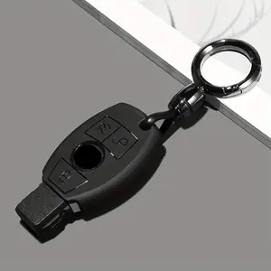 for Mercedes Benz Key Fob Cover with Lanyard, Soft TPU Key Case Shell Compatible with Mercedes Benz C E S M CLS CLK G Class Smart Key Holder