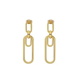 Stately Steel Paperclip Earrings