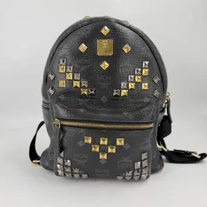 Pre-owned MCM leather Backpacks Visetos Stark Backpack JX001 NO2