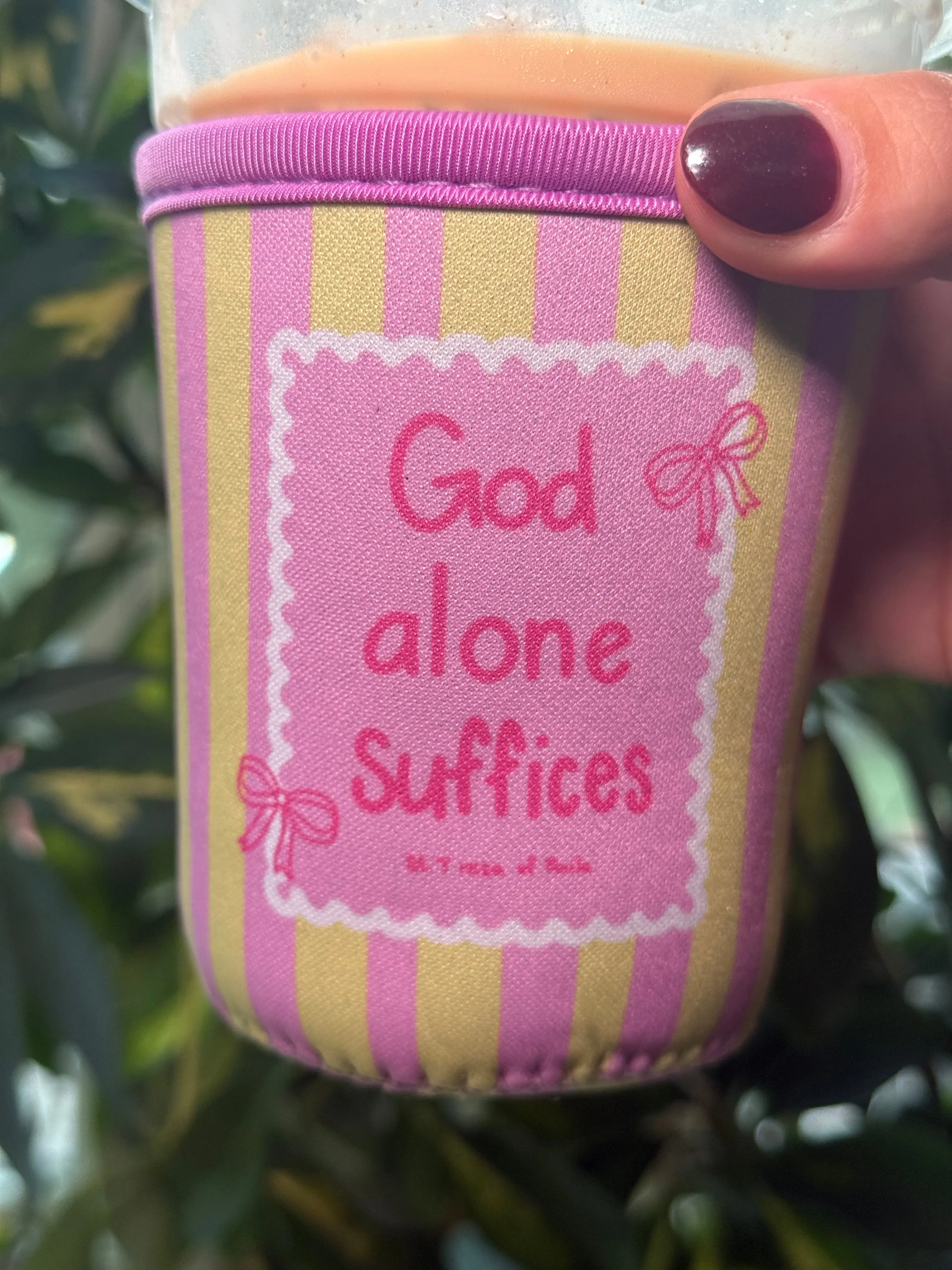 B Grade God alone suffices coffee sleeve B Grade God alone suffices coffee sleeve