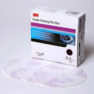 3M™ Purple Finishing Film, 6" Hookit (600-1500 Grit), 50 Discs, 1 Box