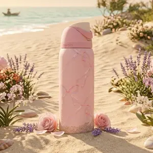 Owala Sugar Plum Fairy 32oz Insulated Stainless Steel Water Bottle with Straw, Bpa-Free Sports Water, Limited Edition Leak-Proof Sports Bottle