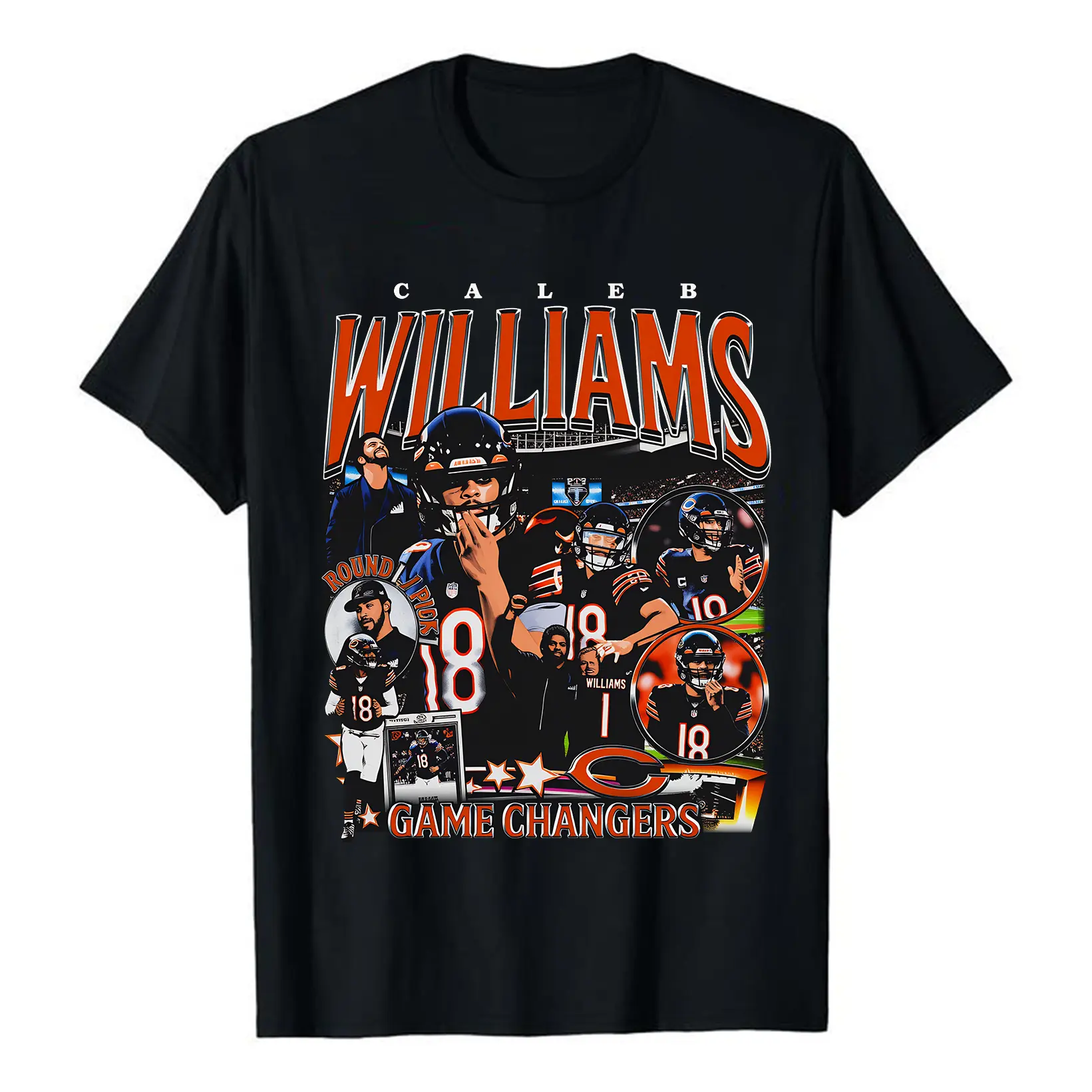 [Sale Up To 50%] Unisex 100% Cotton Vintage ICEMAN WILLIAMS Number 18 Graphic T-Shirt, Unisex Bear Player Football Lover Tee, Team Pride Fan Gift Merch