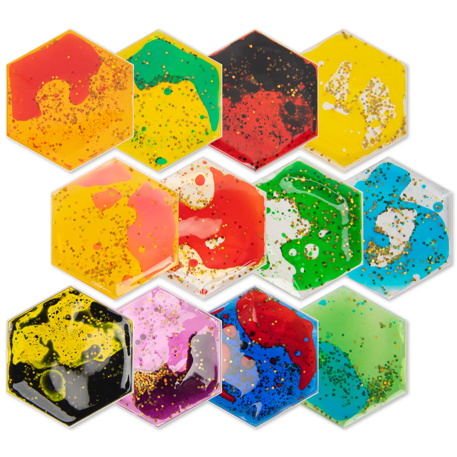 3''×5.1'',12 Tiles-Hexagonal
