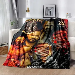 Wrestling Entertainment WWE Printed Comfortable Soft Blanket Sofa Bed Home Soft Blanket Warm Four Seasons Portable Gift Blanket,Gift For Men & Women & Kids