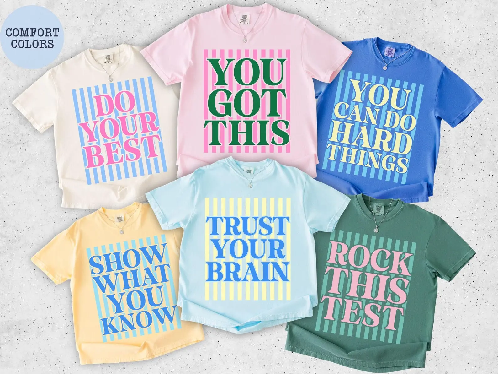 Custom Test Day Shirt Comfort Colors, Matching State Testing Shirts, Teacher Team TShirts, Cute School Testing Day Tee, Testing Coordinator Shirt For Unisex, Full Size