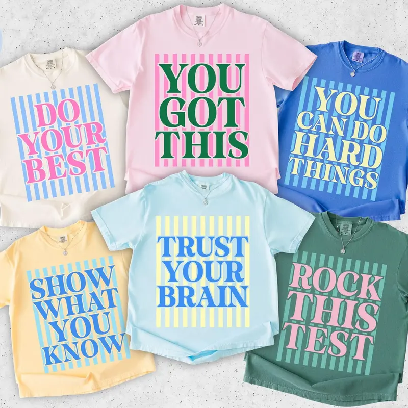 Custom Test Day Shirt Comfort Colors, Matching State Testing Shirts, Teacher Team TShirts, Cute School Testing Day Tee, Testing Coordinator Shirt
