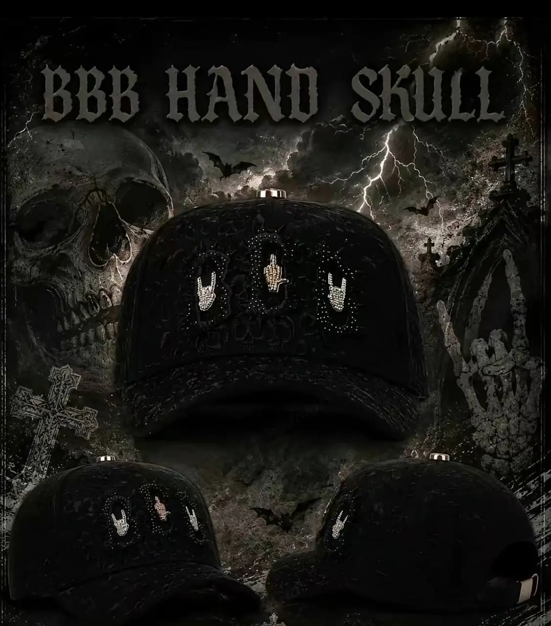 BBB Hand skull