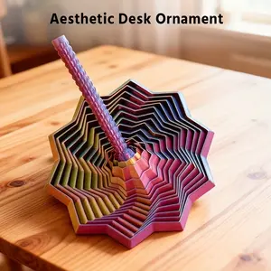 3D Printed Star Shaped Sensory Spider Fidget Toy, Unique Octagonal Handle for Stress Relief, Perfect Gift for Kids & Adults, Fidget Gadget