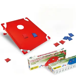 Kids & Adults Cornhole Game – Bean Bag Toss Board, Easy Setup PVC Frame for Indoor Outdoor Fun