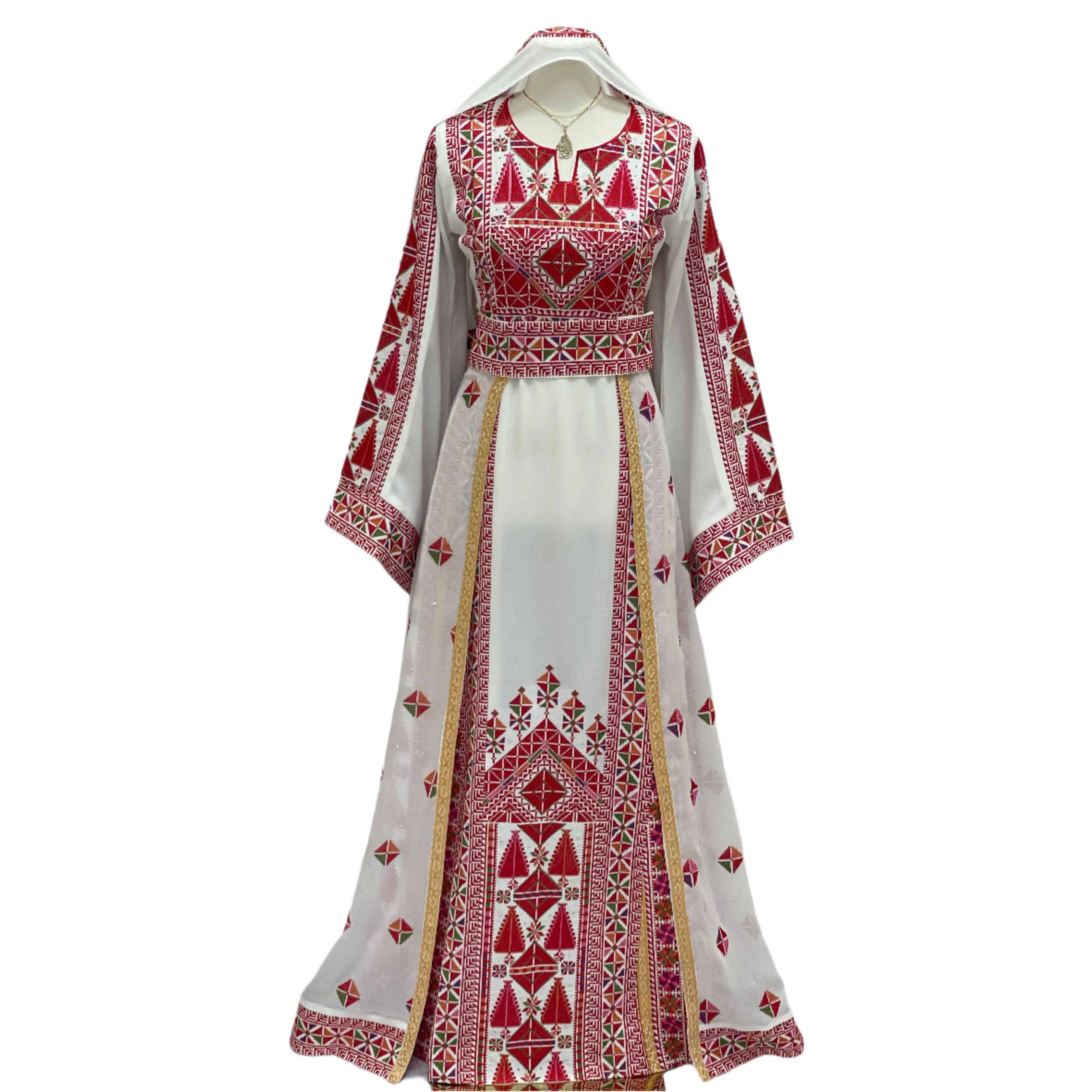 Falahi thoub with overskirt Embroidered Dress and khirka