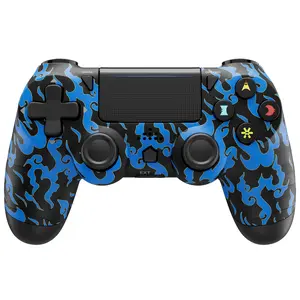 Wireless Game Controller for PS4/PS3/PC/Android/iOS, With Double Vibration, Touch Pad, Six Axis Motion Control, Charging Cable, Perfect For PS4 Games