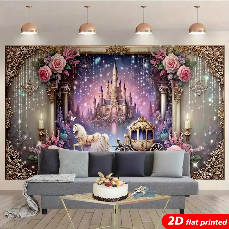 Crystal castle tapestry - TikTok Shop