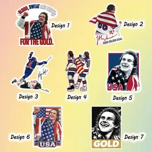 Jack and Quinn Hughes Sticker, Team USA, Water Resistant, USA Ice Hockey 2026 Car Magnet, Gift For Fan
