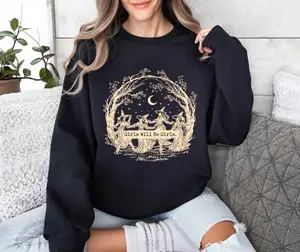 Girls Will Be Girls Shirt, They Didn't Burn Witches Shirt, Halloween Witch Shirt,  Halloween Women Shirt, Witchy Vibes Tees, Halloween Gift for Women
