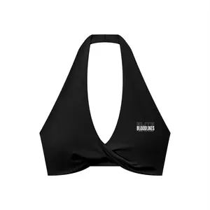 EB Core Line Pleated Halter Sports Bra