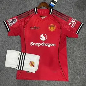 Manchester United Home Jersey Kit 25/26, Soccer Outfit for Fans