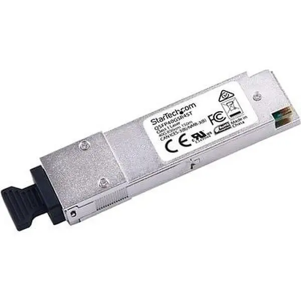 Startech QSFP40GSR4ST 40 GB High-Speed QSFP Connector Fiber Multi-Mode Network Transceiver Module, 1.4 oz Compact Form, High Quality Construction, Superior Quality Performance for Fiber Networks Data Transfer