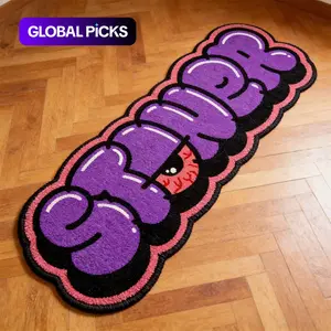 Trendy Letter Carpet, Long Plush Foot Mat for Bedroom, Fluffy Modern Rug, Sofa Coffee Table Rug, Soft Comfortable for Living Room, Youthful Floor Mat, Shaggy rugs, Home Decorative Rugs