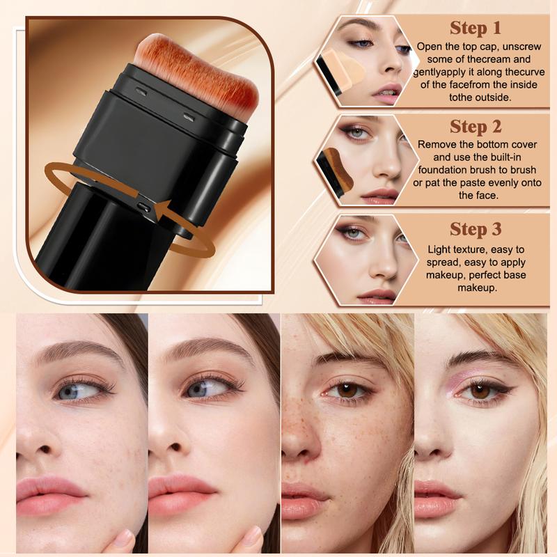 Zaidoc 7-color Dual -Ended Foundation Concealer Stick, Dual-ended with Built-in Brush, Moisturizing & Lightweight. Zaidoc 7-color Dual -Ended Foundation Concealer Stick, Dual-ended with Built-in Brush, Moisturizing & Lightweight.