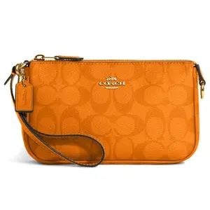 Coach Nolita 19 Classic Monogram PVC Mini Bag for Women in Light Orange