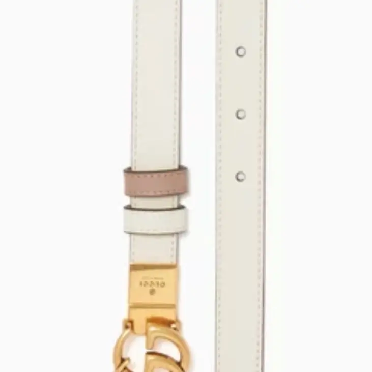 Pre-owned Gucci Leather Marmont Reversible Belt Size 110