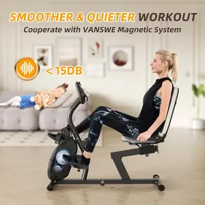 Recumbent Exercise Bike for Adults Seniors - Recumbent Bikes for Home with Magnetic Resistance, Bluetooth and App Connectivity, Pulse Sensor