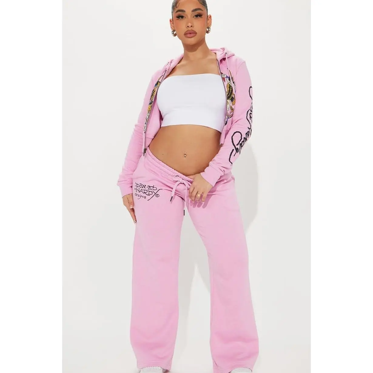 Ed Hardy New York Eagle Pant - Pink