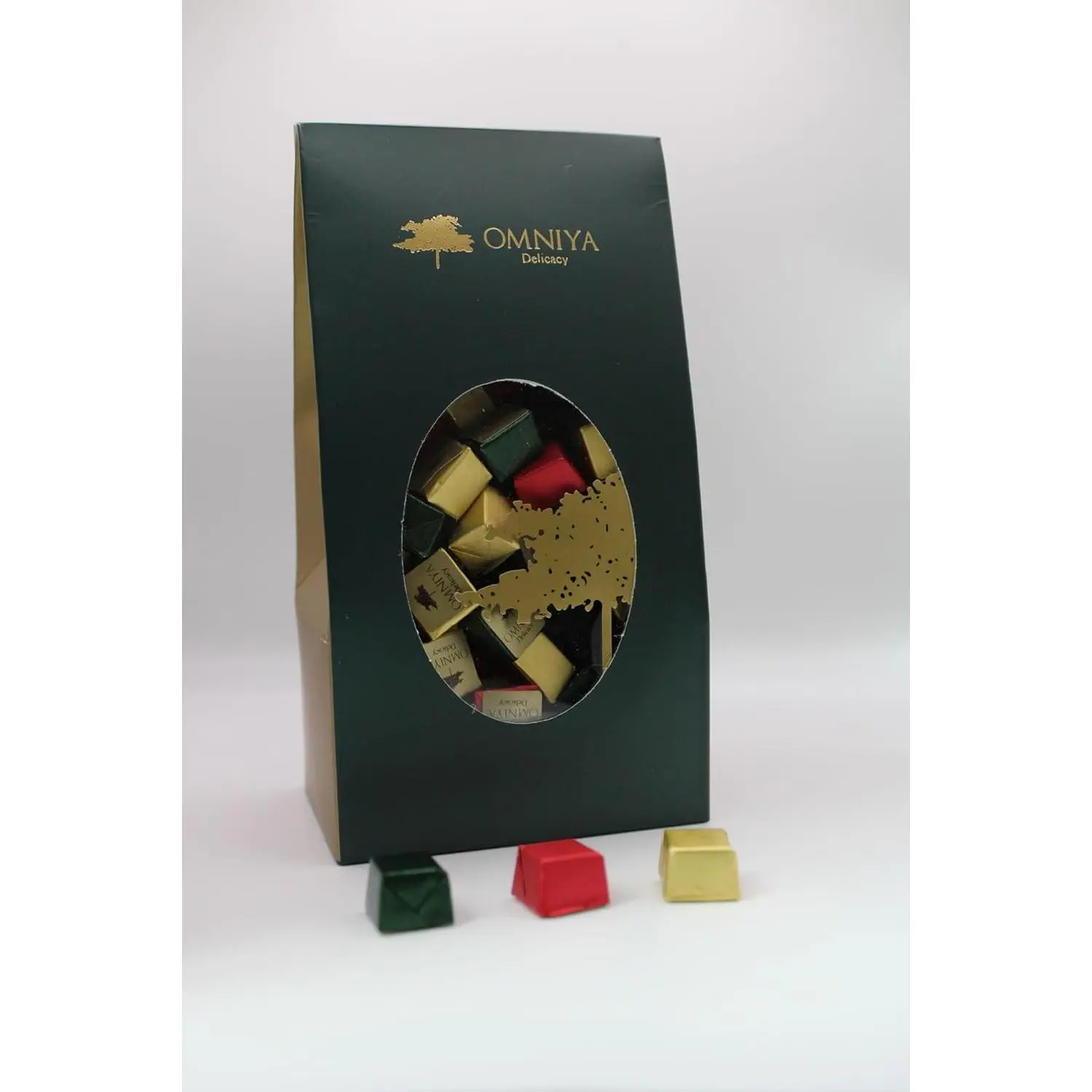 OMNIYA Delicacy – Dark Chocolate Variety Pack (50 PCS) – Premium Individually Wrapped Chocolates – Assorted Gourmet Flavors – No Added Sugar – Ideal for Gifting, Parties & Corporate Events