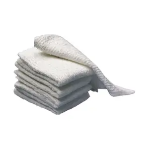 RITZ 10019 Reusable Cleaning Cloths, 12x12 in Thick Soft Multi-Use Cotton Fabric Bar Mop Towel, Highly Absorbent, White, Pack of 3, Soft Cleaning Towel