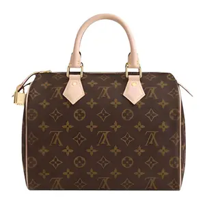 Louis Vuitton Speedy 25 Handbag for Women – Classic Monogram Canvas Shoulder Bag in Brown