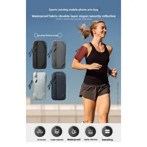 Viral Waterproof Running Phone Arm Band – Reflective, Sweatproof Sports Armband with Double Zipper, Large Capacity for Gym, Jogging & Travel