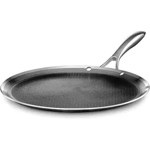 Hybrid Nonstick 12-Inch Griddle Pan, Stay-Cool Handle, Dishwasher-Friendly, Oven-Safe Up to 900?F, Induction Ready, Compatible with  Cooktops