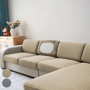 Single/double/triple/four-Seat Sofa Cushion Cover, Elastic Fabric, Fashionable Design, High Stretch, Home Decor & Comfort, Elastic Sofa Slipcover