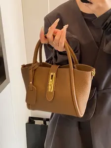 1pc  Women's handbag, solid color, clean color, crossbody bag, Casual Commuting Handbag, fashionable, versatile, simple and trendy, Fashion Elegant Handbag, suitable for white-collar workers to work, commute, go shopping, dinner, women's handbag