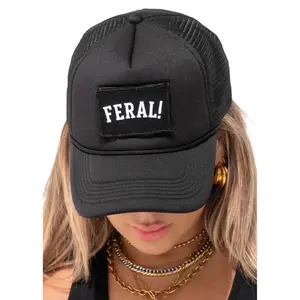 FERAL! (SCRIPT) GRAPHIC TRUCKER HAT