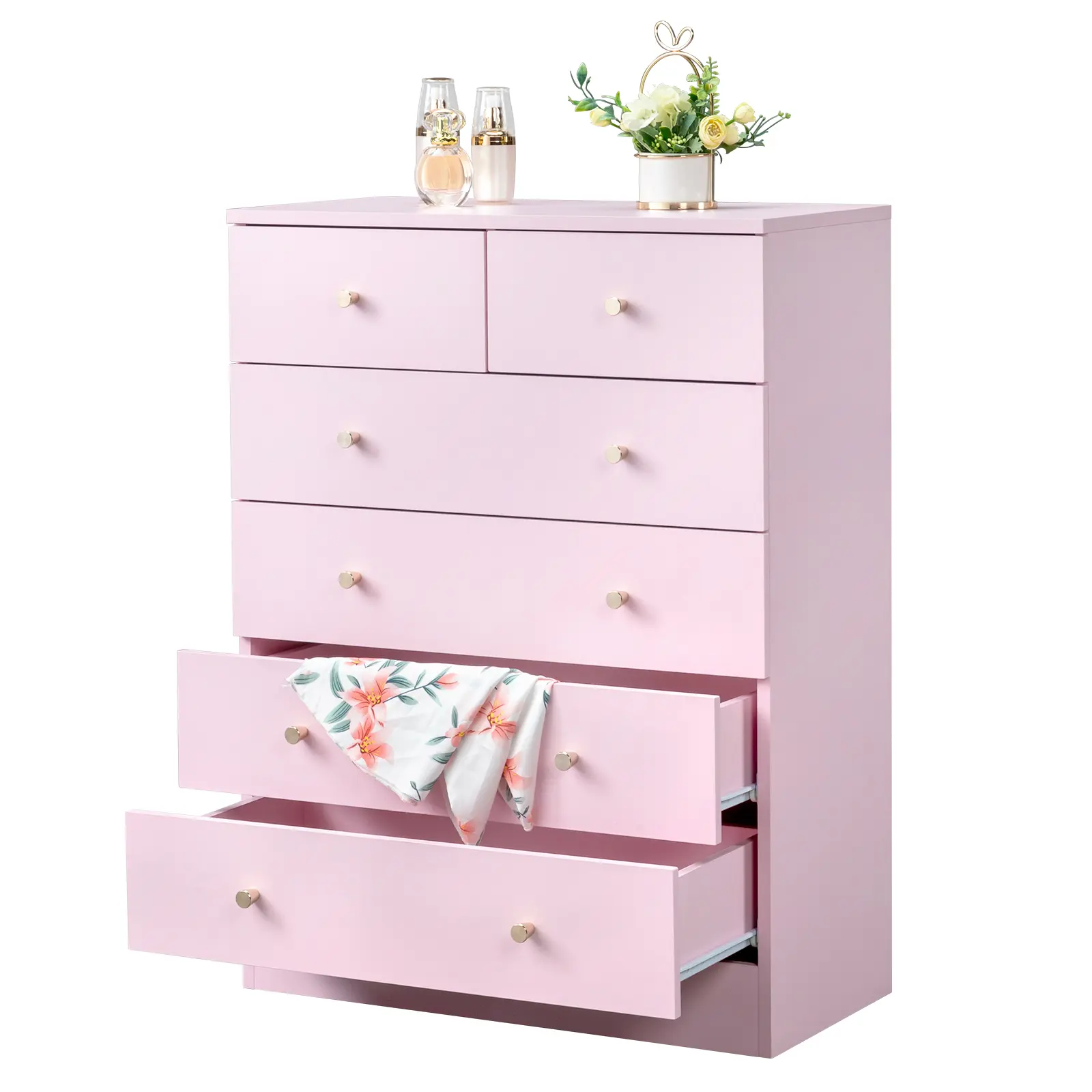 5 layers & 6 drawers-Pink