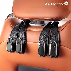 Car Seat Headrest Hook, Hidden Multifunction Car Organizer Hook for Purse, Grocery Bags & Back Seat Storage, Heavy Duty Space Saving Car Accessory for SUV, Truck & Daily Driving