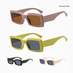 Fashion Vintage Square Transparent Gray Sunglasses,UV400 glasses women Tourist street photography protective goggles Daily leisure activities Unisex