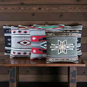 20 X 20 Handwoven Wool Southwestern Pillows - Western Pillow Covers