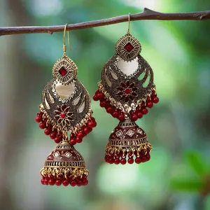 MUGHAL DOME JHUMKA EARRINGS - VARIANT COLORS