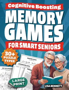 Cognitive Boosting Memory Games for Smart Seniors: Science-Based Large Print Puzzles | A Brain Health Training Activity Book with Word Searches, ... and More (Gifts for Elderly Men & Women)