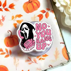 Witty No You Hang Up First Magnetic Phone Grip, Horror Ghostface Calling Magsafe Kickstand, Trendy Retro Scream Movie Fan Gift For Her