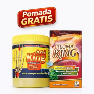 Promotion de Reuma King con pomada gratis de Artribion de 125 gramos